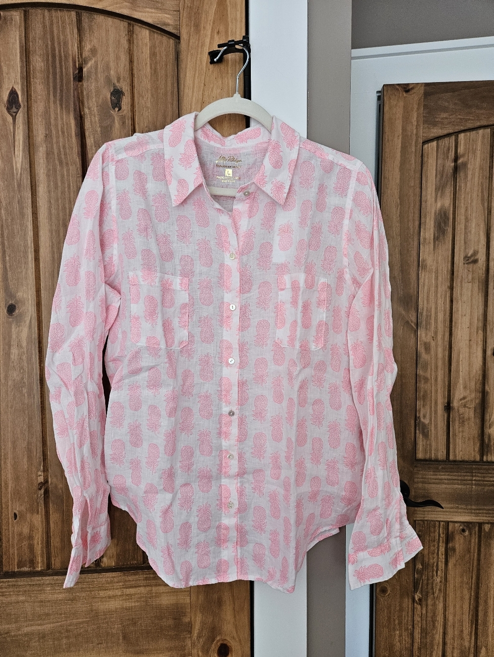 Lilly Pulitzer Pink Button Down Shirt